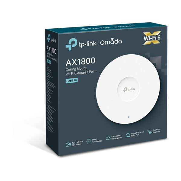 TP-Link EAP610 AX1800 Ceiling Mount WiFi 6 Access Point
