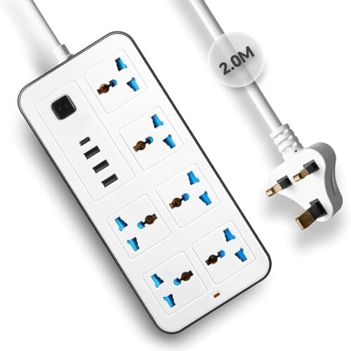 6 Way Plug Extension with USB