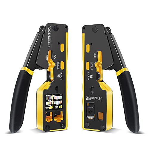 Multi-Functional Dual-Use Crimping Pliers for RJ45 Punch-Down Crystal Head Network Cables